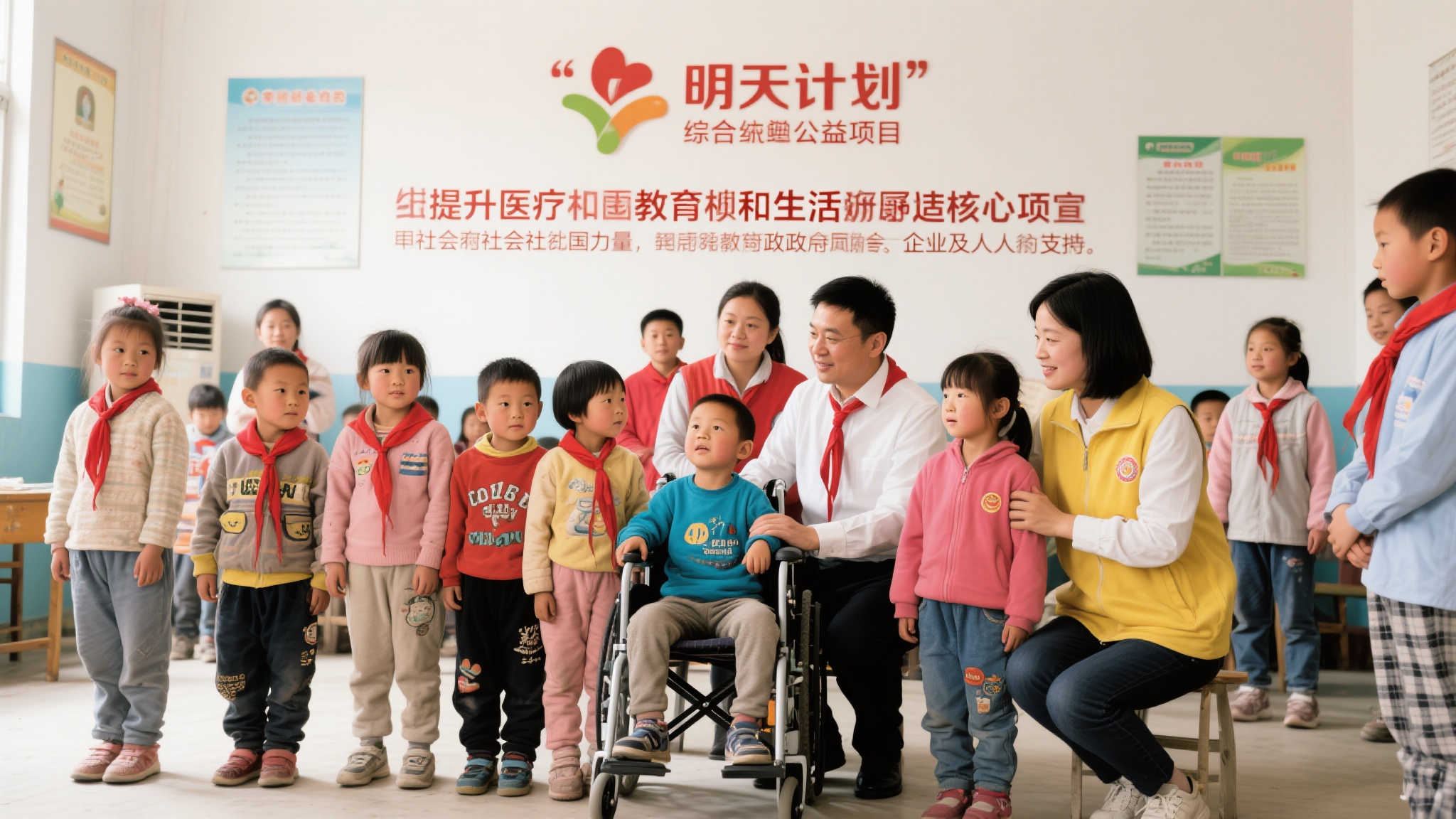 “明天计划”是一项针对孤儿和残疾儿童的综