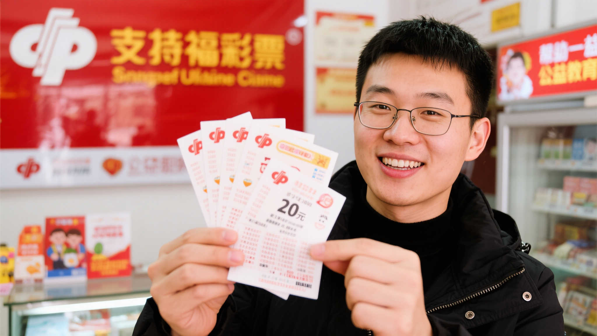 出差路上20元机选,男子喜中福彩1240万,奖金暂存银行 此外,购买福彩本身也是一项支持公益的行为