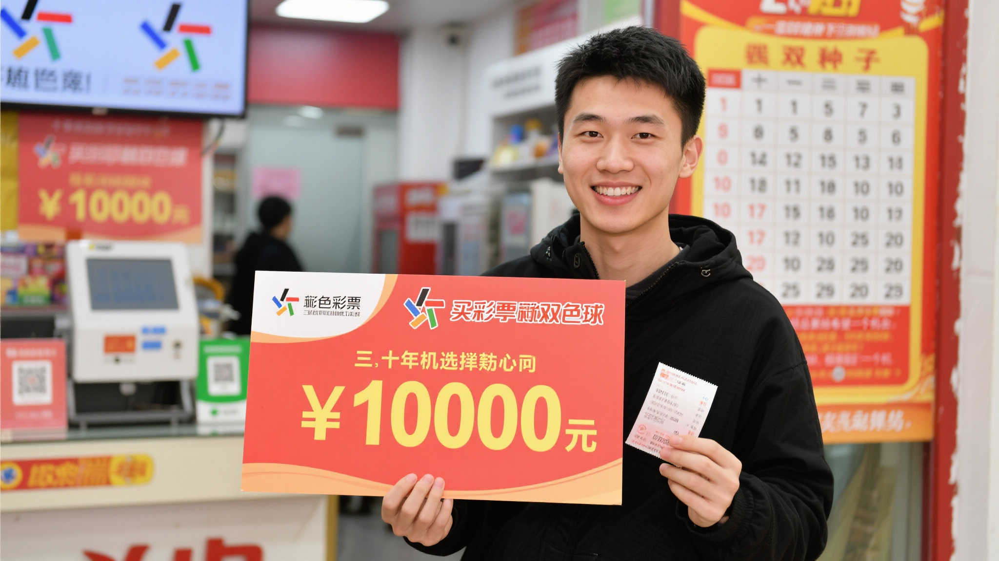 一：十年机选初心不变
这位小伙从十多年