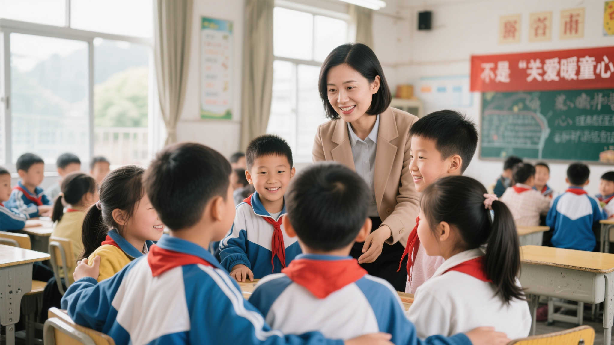 此外，学校中的老师也扮演着重要角色。通过