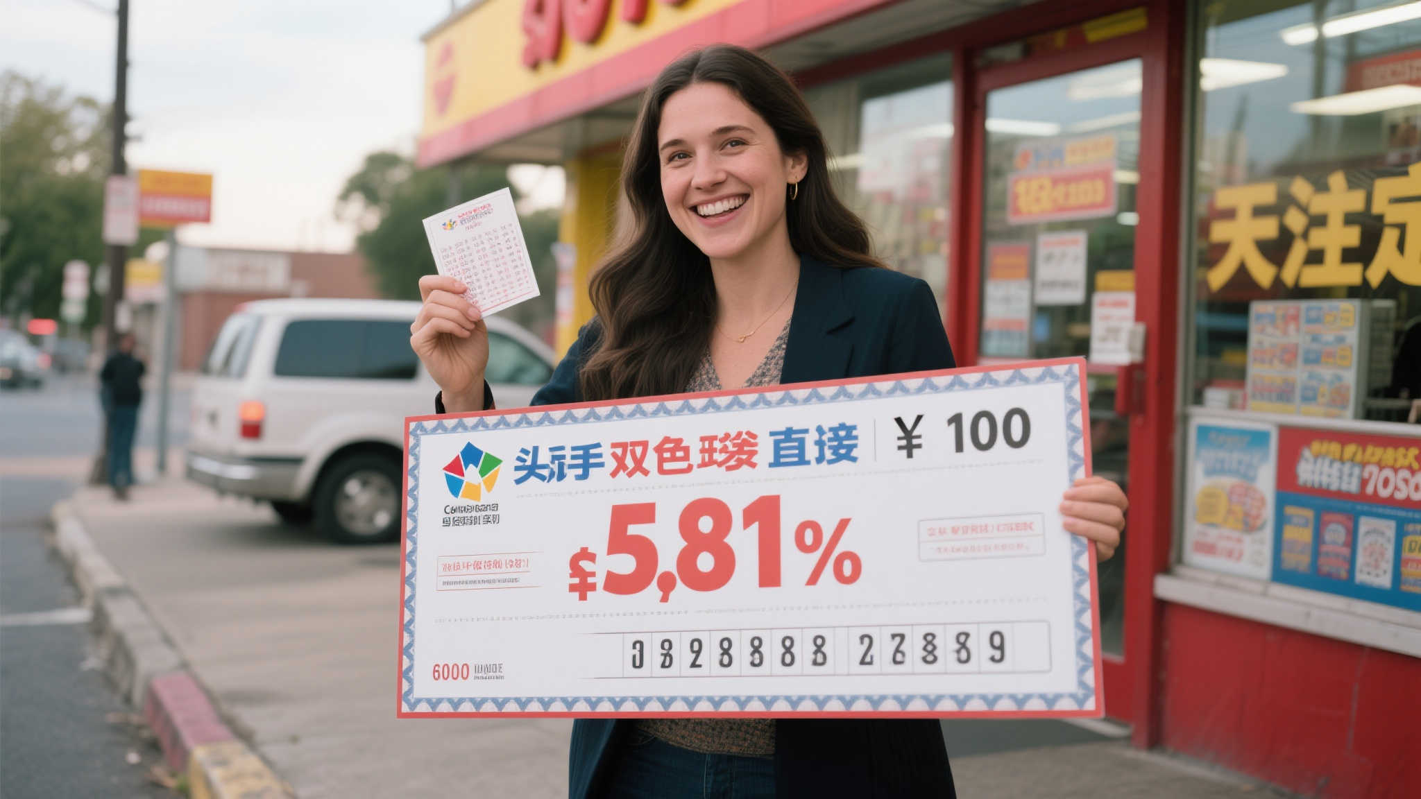 女子初次买彩票喜中双色球581万 慷慨全数为儿子还债