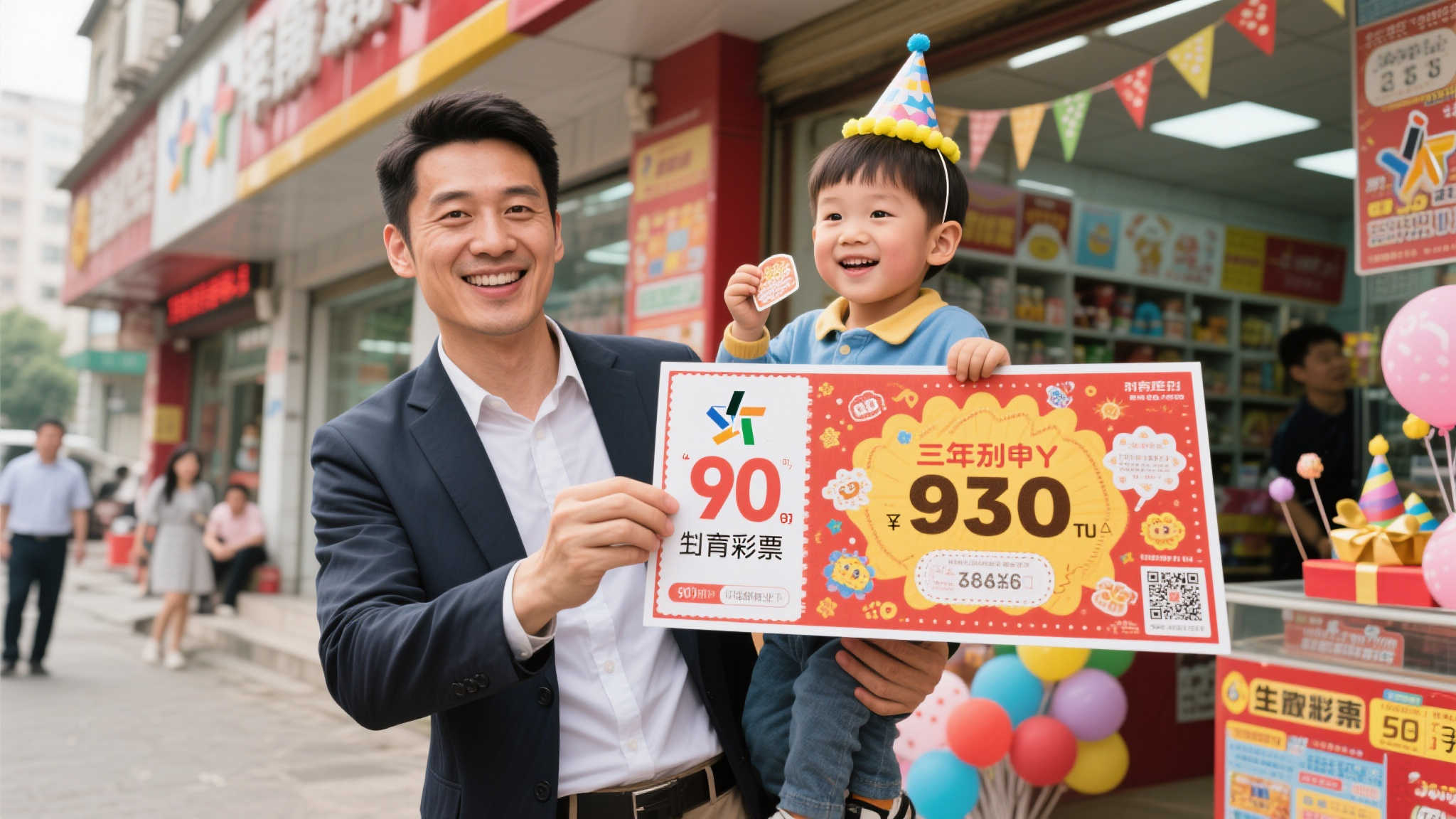 90后奶爸儿子生日当天试手气 刮刮卡中百万大奖 作为一名90后,这位年轻的父亲平日里忙于