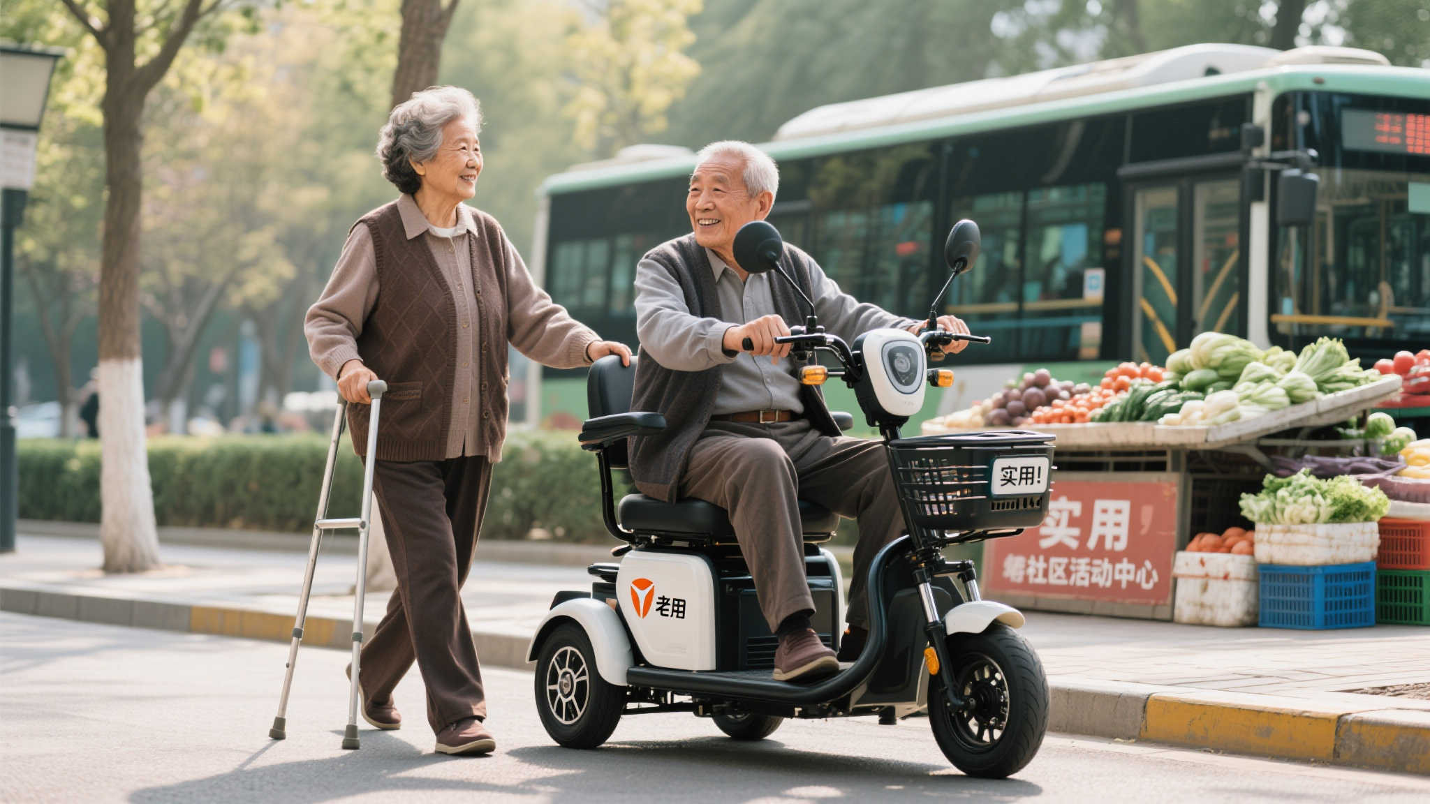 退休大爷喜中1000万彩票 第一时间为老伴购置老年车