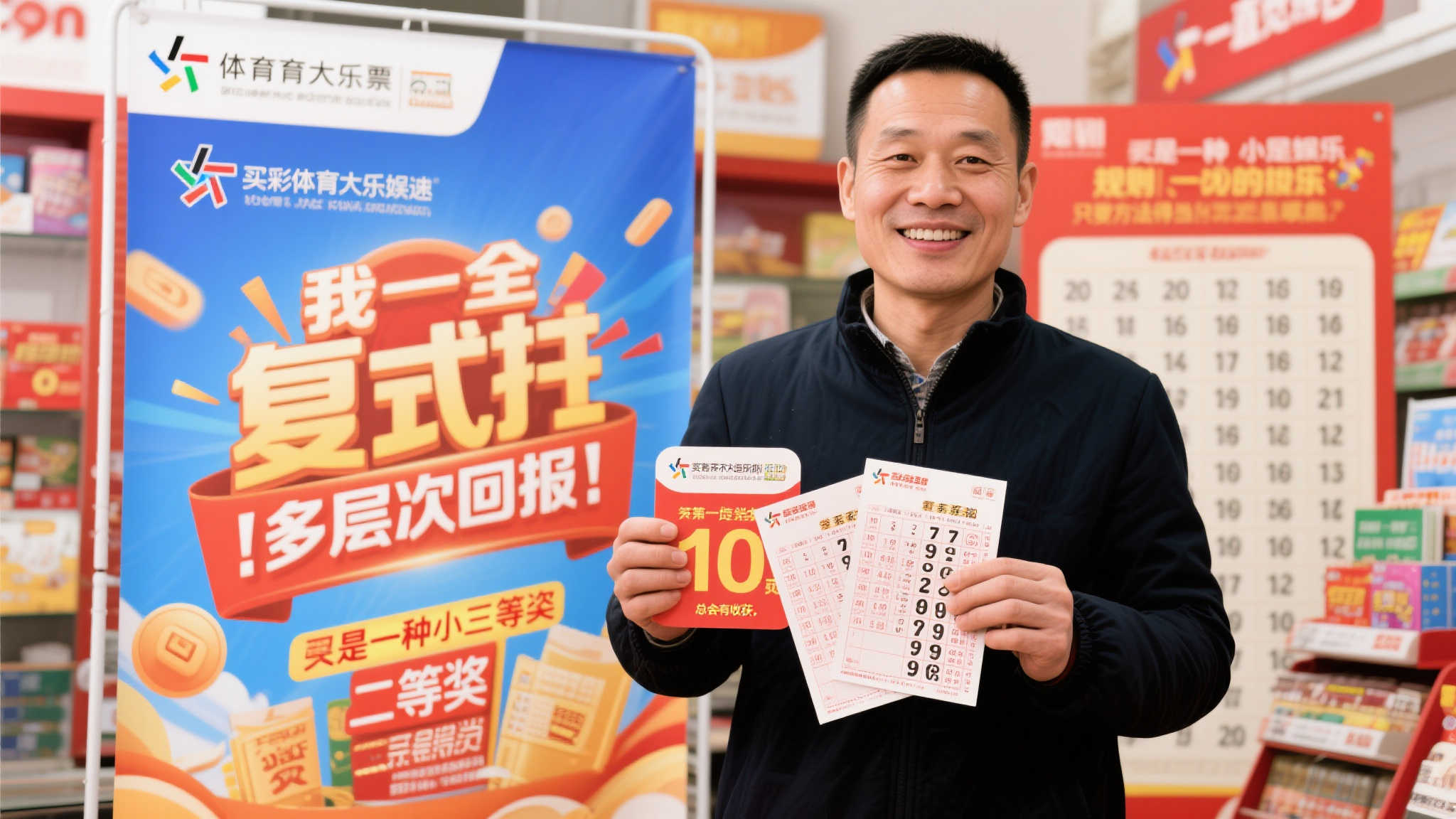 男子8+3复式投注揽获体彩779万：原只求二等奖