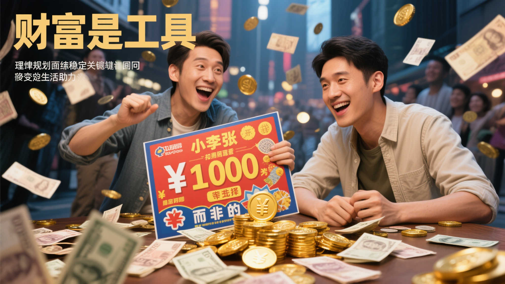 年轻情侣街头刮彩喜中80万 奖金助力个人成长 年轻情侣街头刮彩喜中80万 奖金助力个人成长