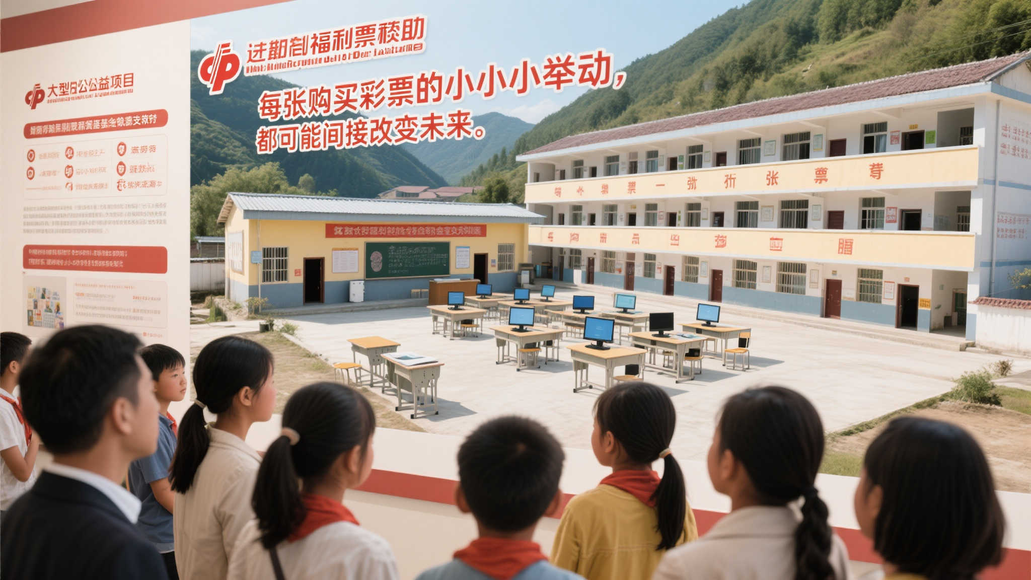 重庆福彩透明阳光,社会监督员齐聚打卡 现场展示了一些过去由福利彩票资助的大型公